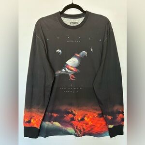 Staple Two-Tone Black and Gray Tee